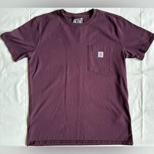 Carhartt Purple Short Sleeve Loose Fit Side Pocket T-Shirt